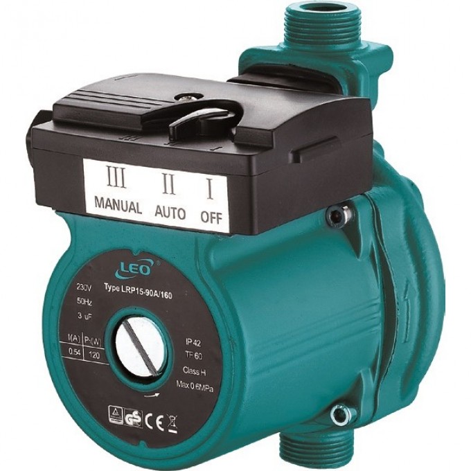 Насос циркуляционный LEO LRP 15-50/130 с гайками L17095